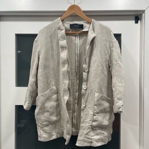 Zara basic linen jacket